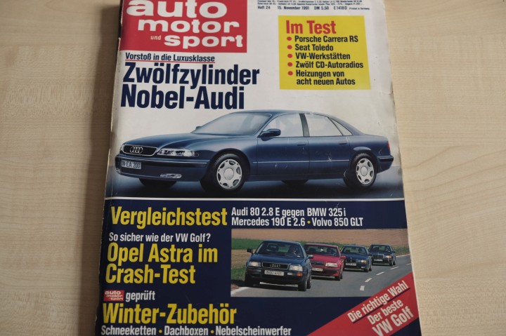 Deckblatt Auto Motor und Sport (24/1991)